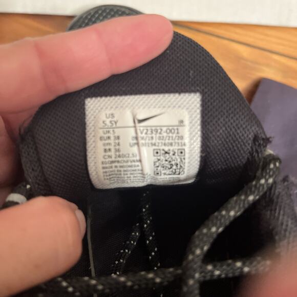 NEW NIKE AIR MAX PLUS QS GS CROCODILE BLACK SIZE 5.5Y CV2392-001 - Picture 15 of 16